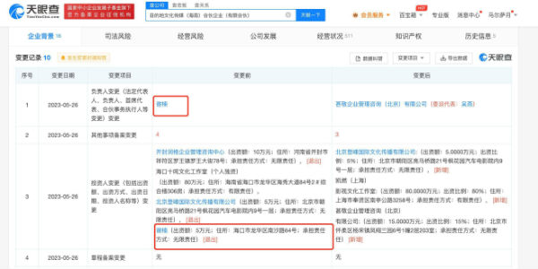 谢楠退出吴京关联合伙企业 该企业成立于2021年9月